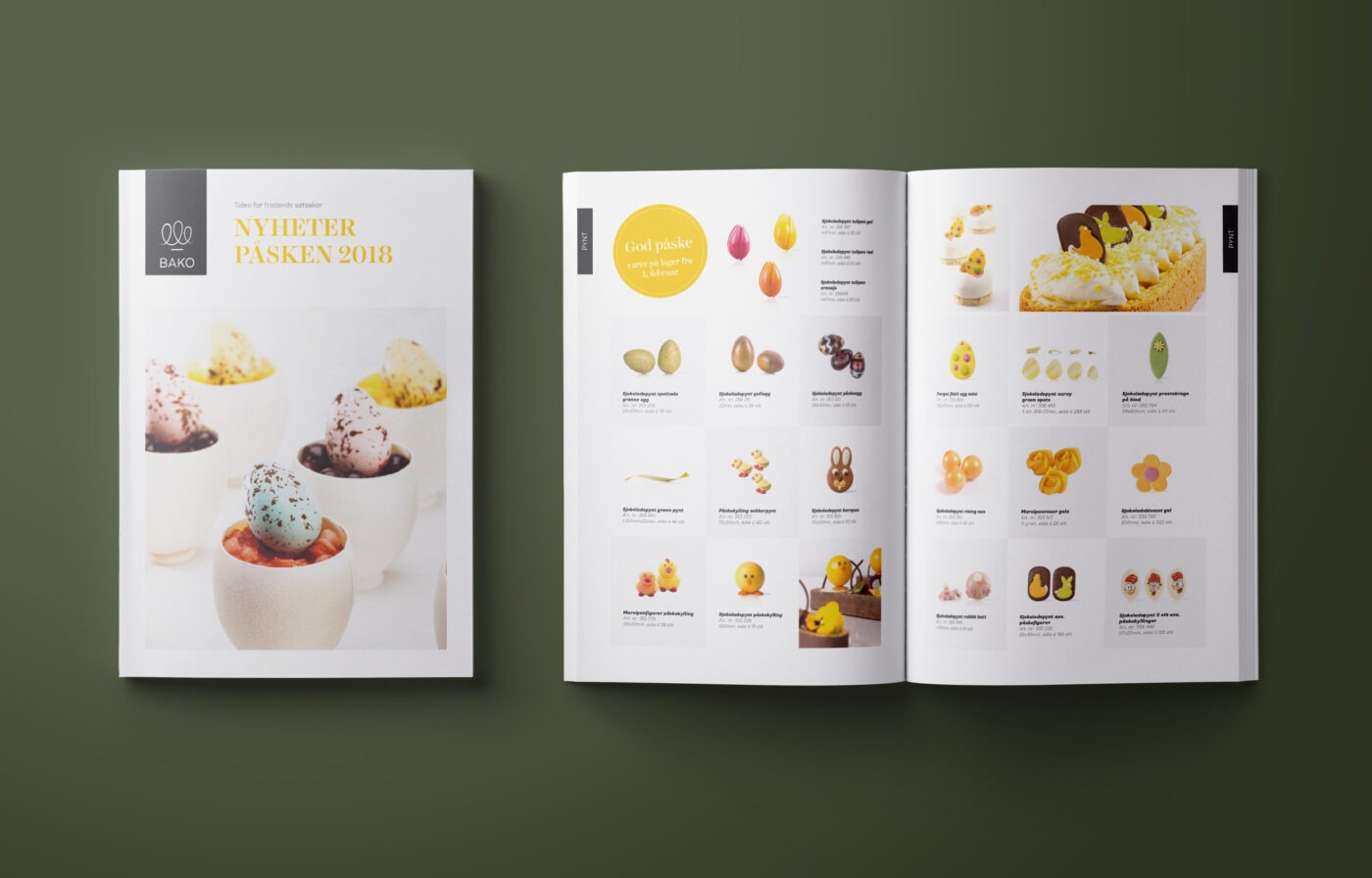 Design og produksjon av produktkatalog for Bako, Idun. Konsis