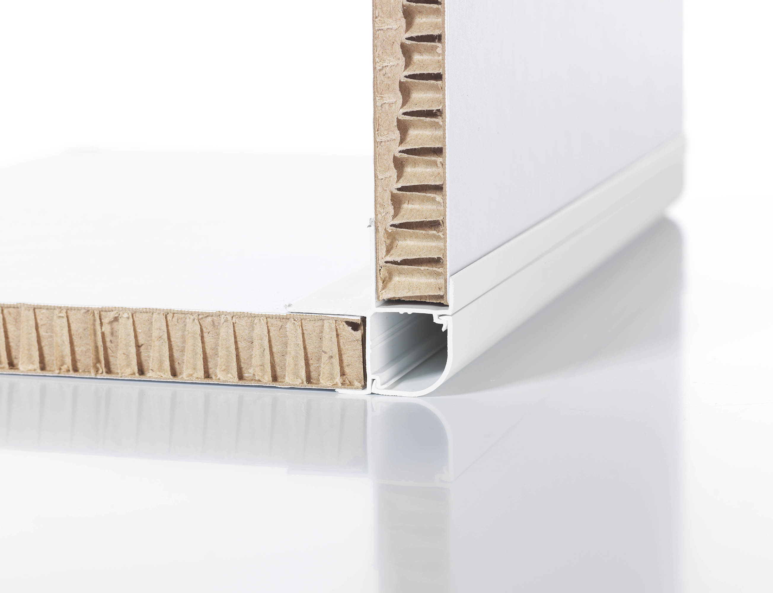 fleksibel profil i plast for reboard, 90 grader