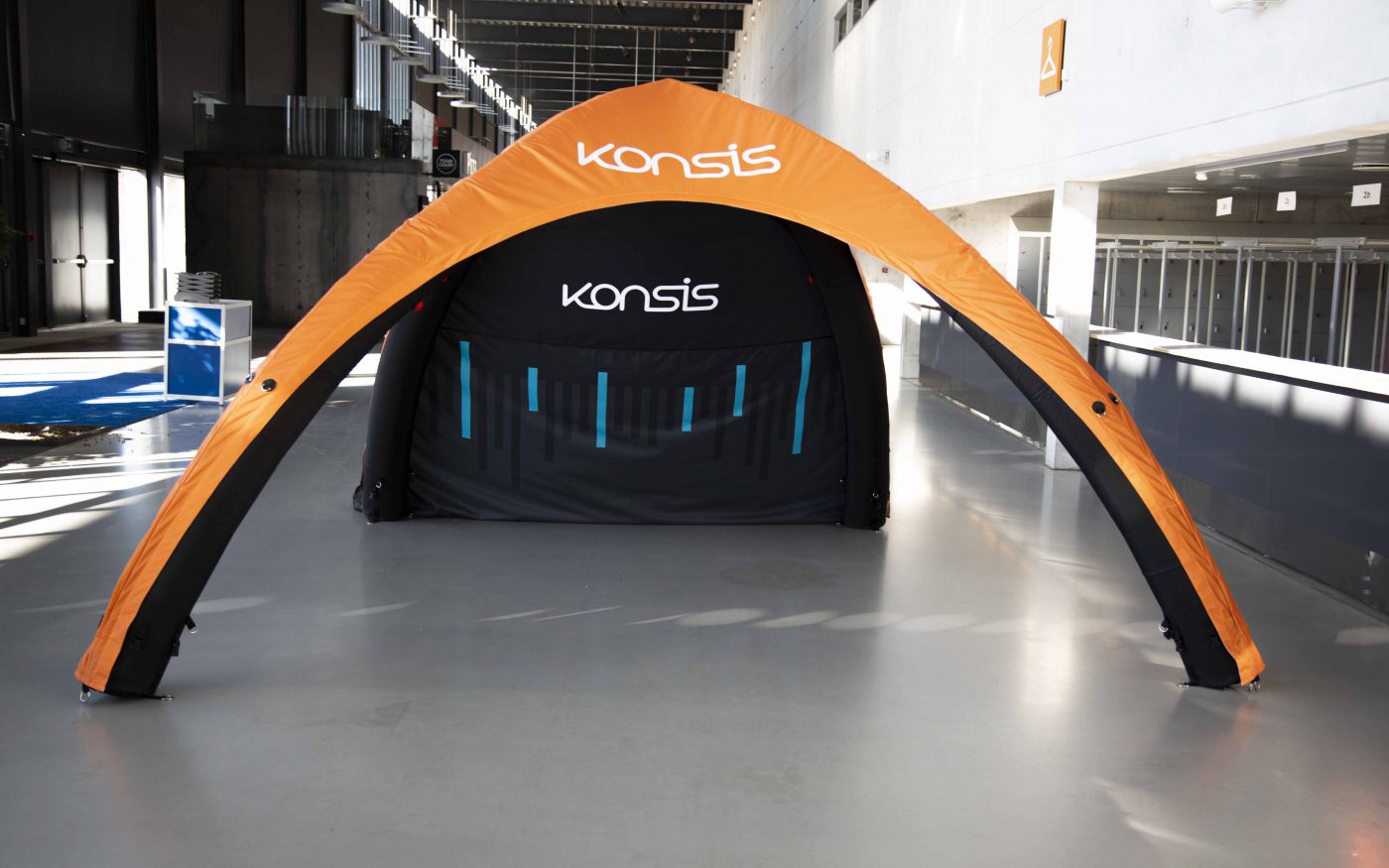 Oppblåsbart telt med Konsisprofilering