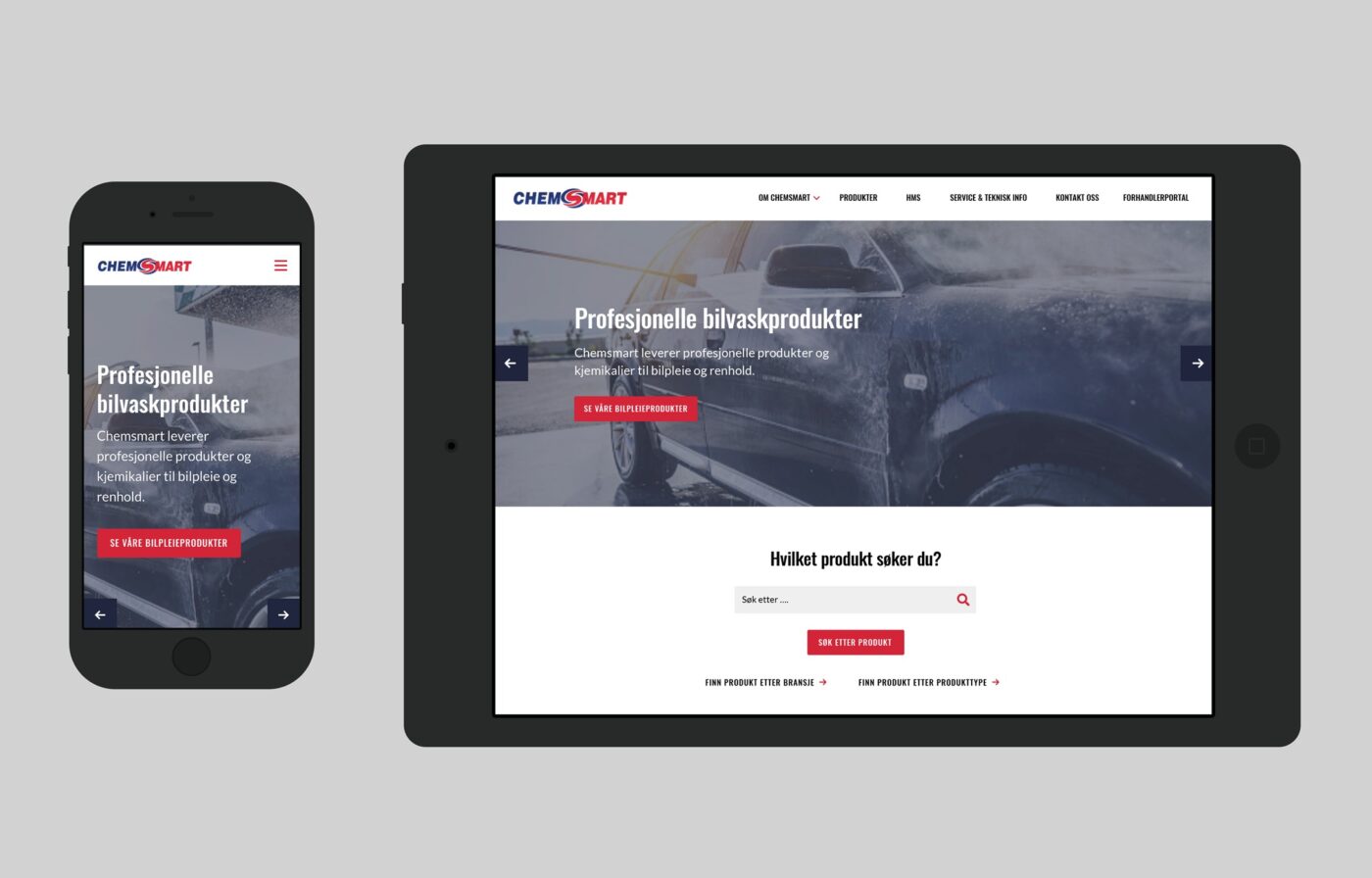 ChemSmart, Konsis, webdesign, XU, UI, design, utvikling, web