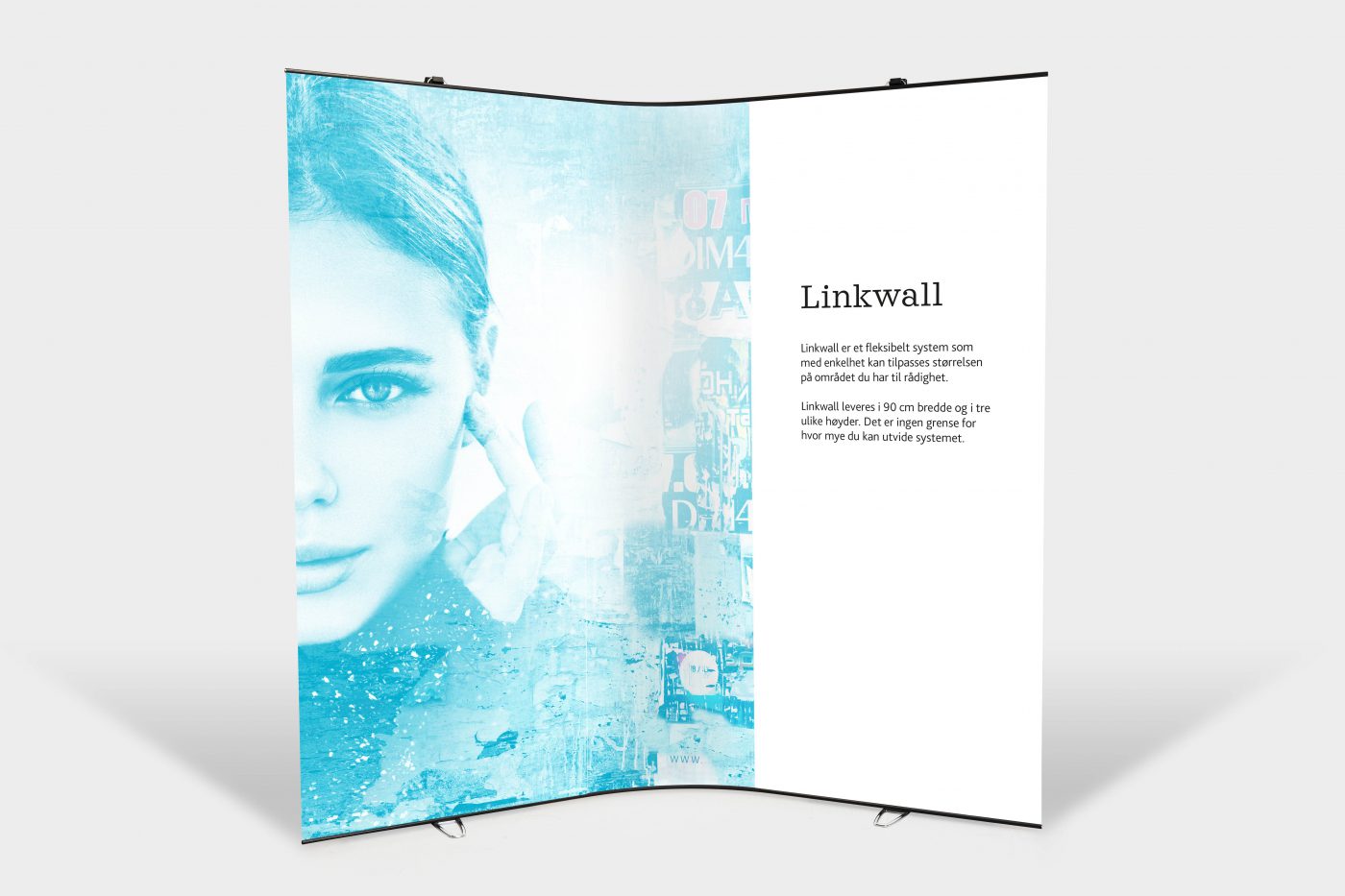 Messevegg, messesystem, linkwall, backdrop, konsis, dno
