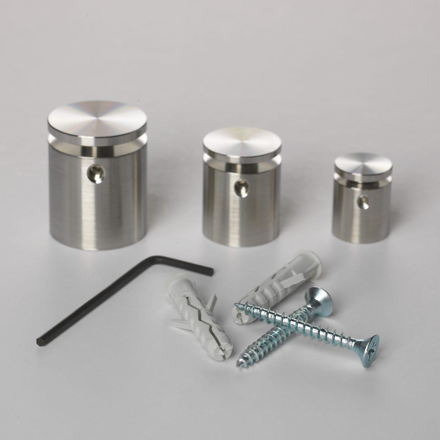 opphengsløsning, konsis, avstandsfeste, avstandsstykker, aluminium