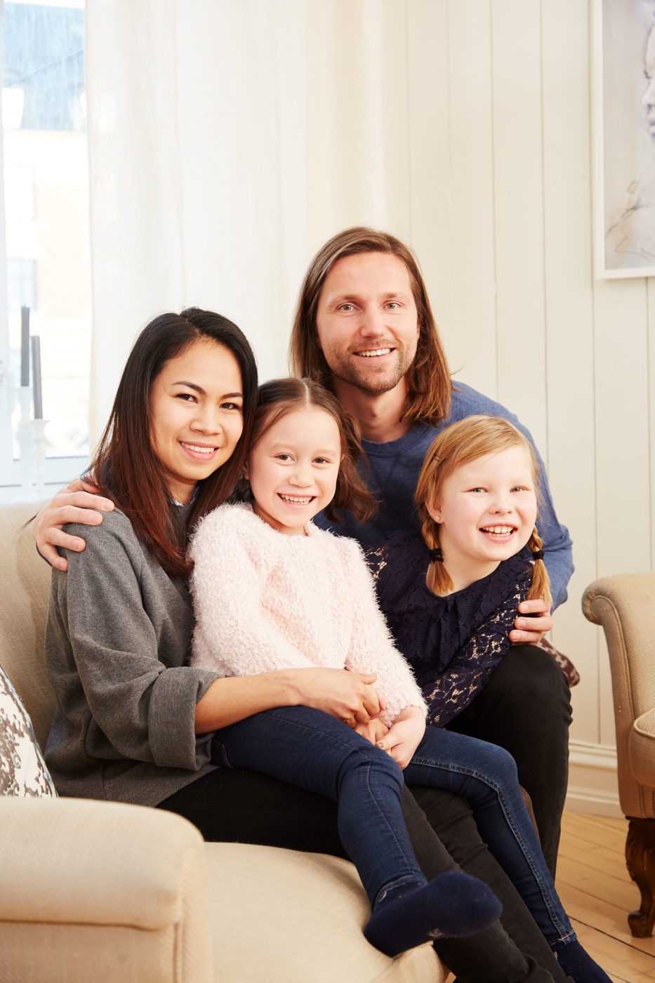 MyCall reklamefoto - Moderne familie