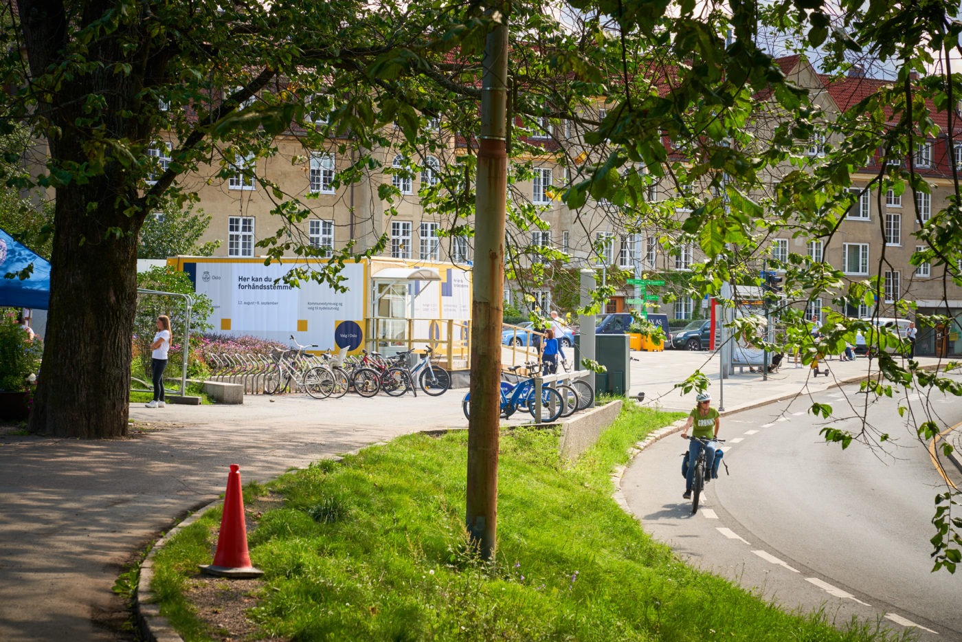 Valg 2019 - Oslo Kommunes stemmebod St. Hanshaugen