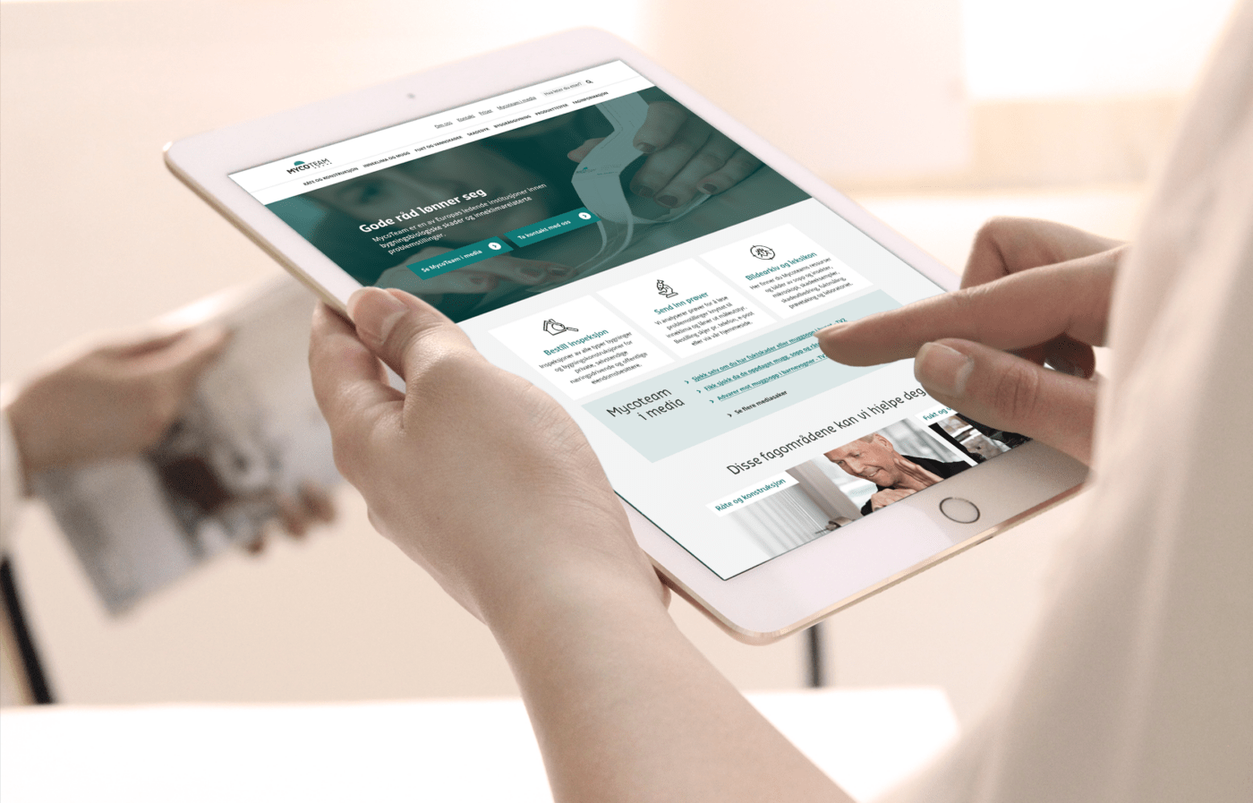Som totalleverandør av nett-tjenester har vi levert design og utvikling av MycoTeams nye nettsider. Konsis står også for digital markedsføring og løpende optimalisering av annonser og nettside.