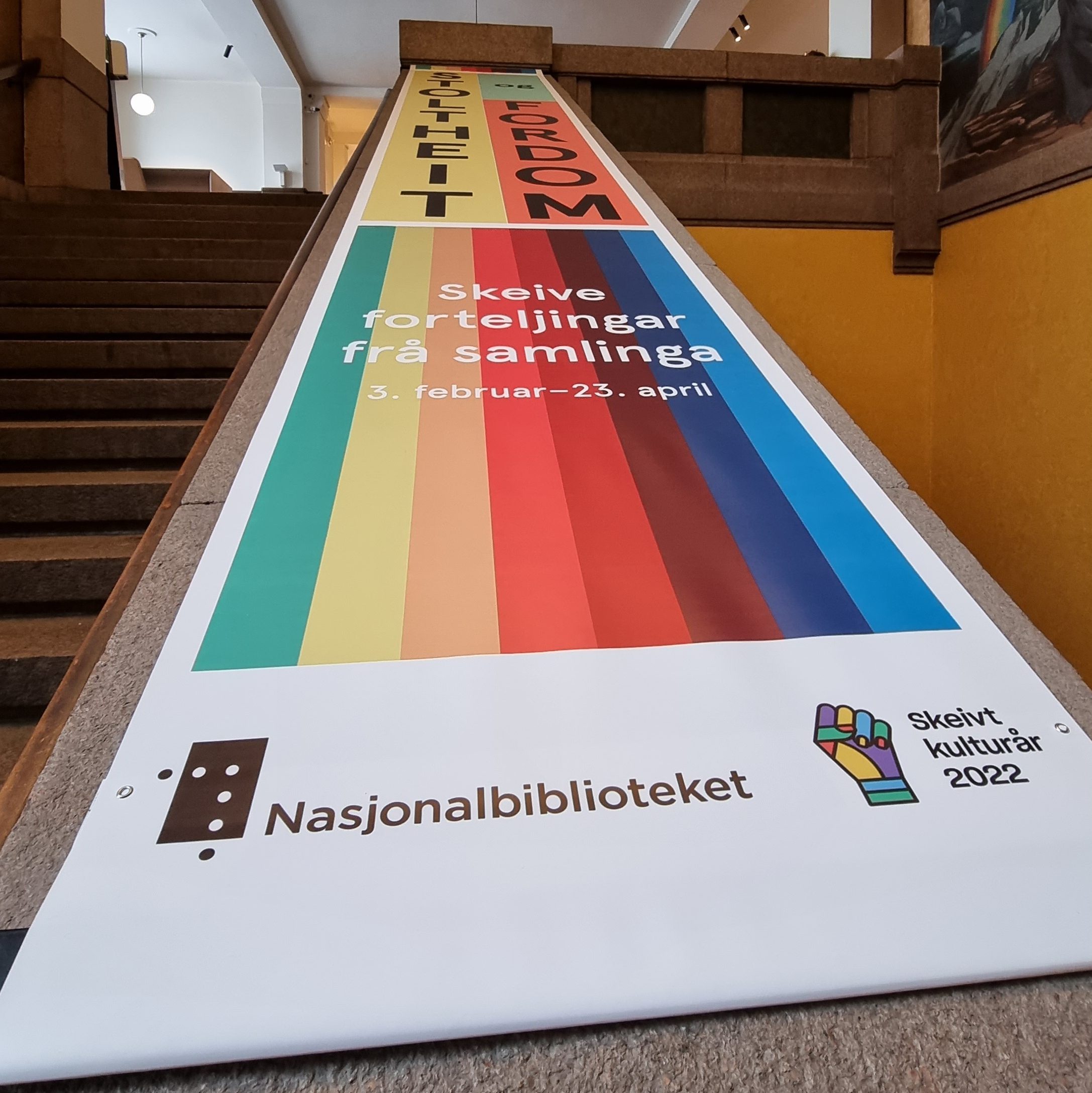 Stor banner fra storformat, for Nasjonalbiblioteket