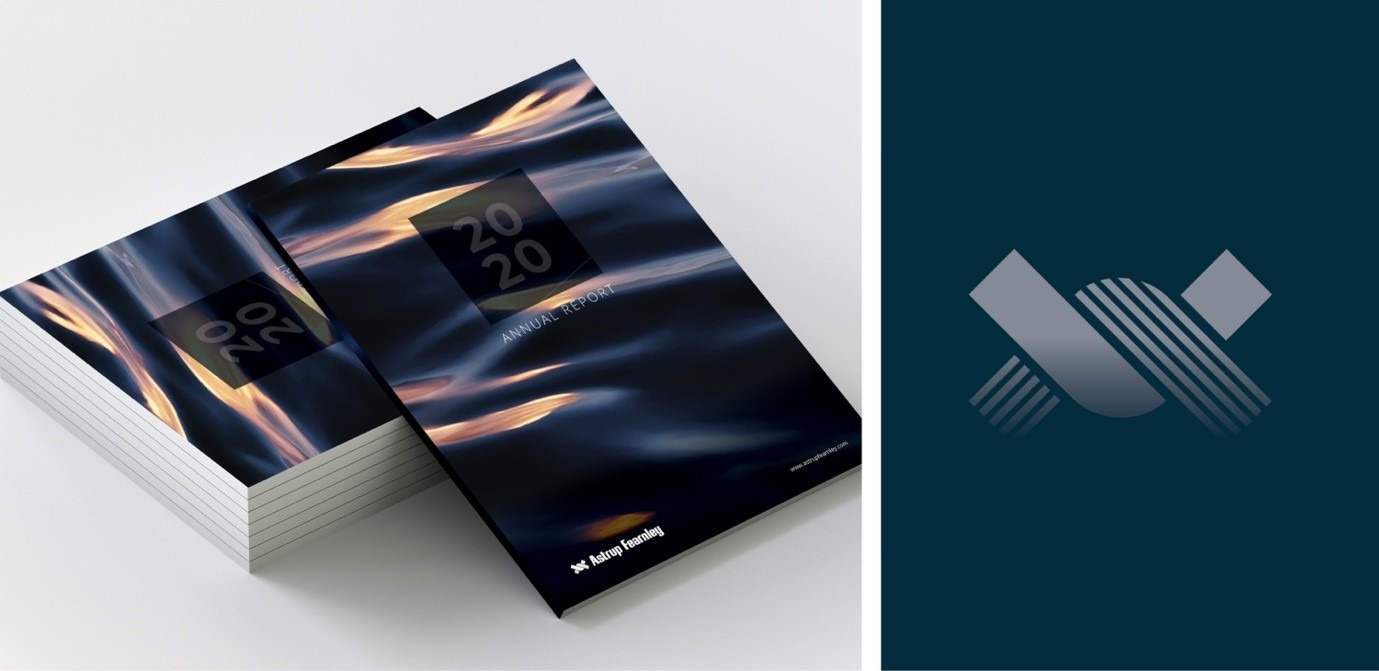 Årsrapport 2020: Ny profil implementert på Årsrapport og i bl.a. sosiale medier for Fearnley Securities